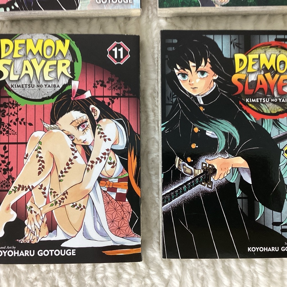 Demon Slayer Manga Books 1-18 +21 EUC Graphic Novel Set Anime Tanjiro Nezuko - Picture 11 of 16